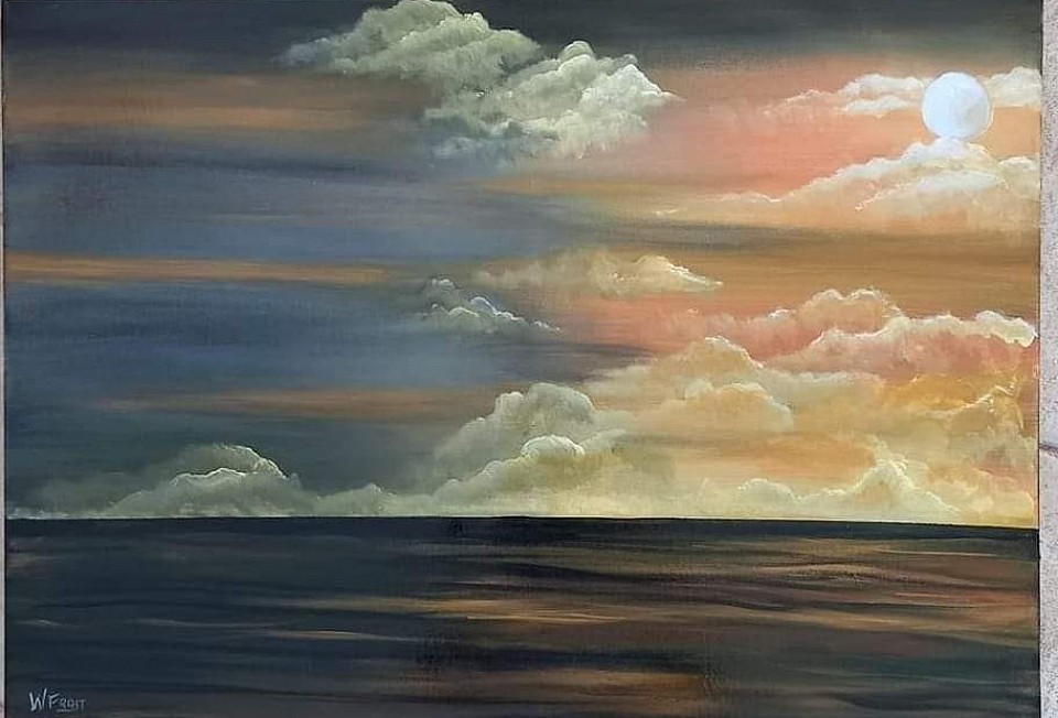 LIGHT BEFORE THE STORM...50 X70 CMS